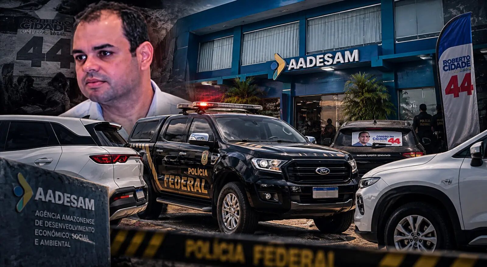 Urgente: Aadesam é novamente alvo da PF após suspeita de uso político de servidores para favorecer Roberto Cidade; veja imagens