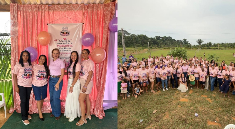 Força feminina em Apuí! Yomara Lins reúne cerca de 150 mulheres em grande encontro e demonstra prestígio no interior