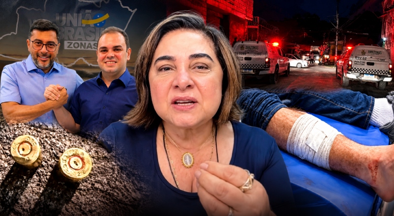 “Culpa direta é do próprio Governador”, diz Maria do Carmo sobre policial baleado pelo CV durante comício de Roberto Cidade e Wilson Lima