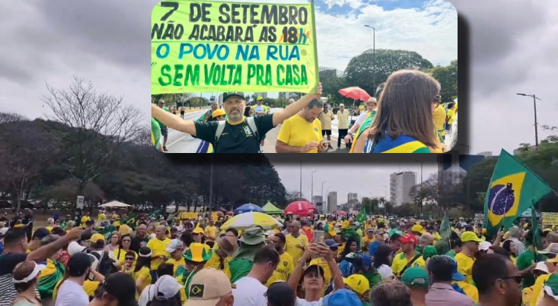Manifestações do 7 de Setembro pedem impeachment de autoridades ligadas ao escândalo do Master e prestam apoio ao ministro Mendonça; vídeo