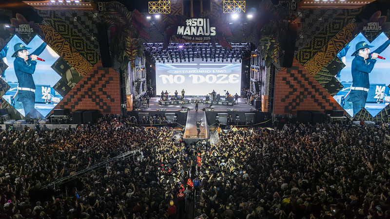 Última noite do ‘#SouManaus Passo a Paço 2026’ é marcada por sucesso de público e shows de Gustavo Mioto e Natanzinho Lima