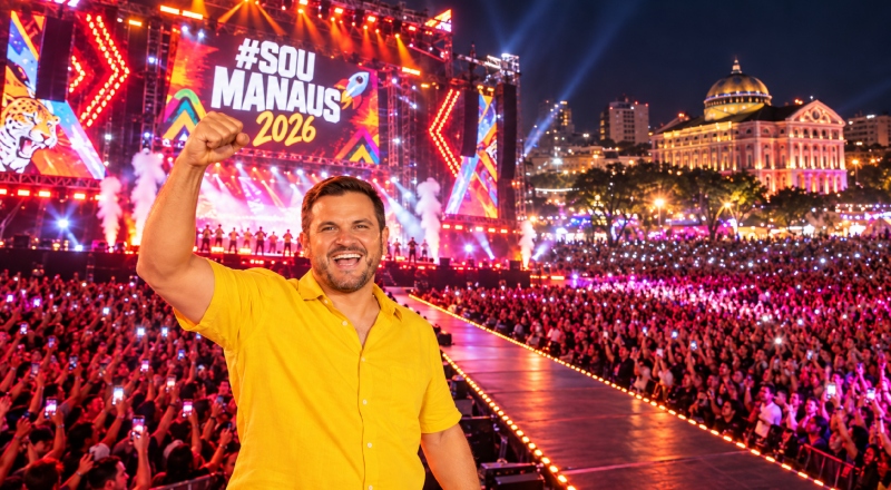 Prefeito Renato Junior consolida ‘SouManaus’ como gigante da cultura e transforma Centro Histórico em palco nacional