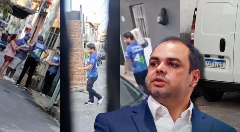 Exclusivo: cabos eleitorais de Roberto Cidade estariam comprando votos com cestas básicas em Manaus; veja vídeo do flagrante
