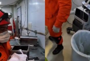 Terror no açougue: trabalhador perde dedo em máquina de amaciar carne, em Manaus; veja vídeo