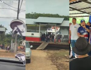 Prefeito de Caapiranga denuncia compra de combustível para carreata de Cidade e Wilson e é atacado pelo ex-prefeito Tico Braz em palanque; vídeo