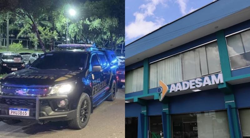 Urgente: viaturas da PF são vistas novamente em frente da AADESAM