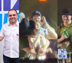 Escândalo: Manu Batidão sofre assédio de Tomé Neto, aliado de Cidade, após prefeito de Autazes agarrar cantora por trás na frente da esposa; vídeo