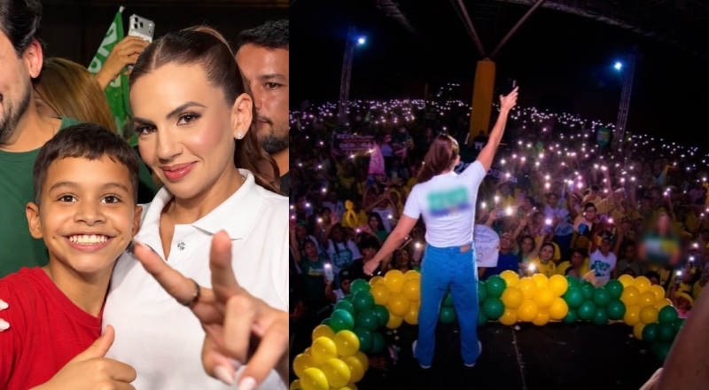 Débora Menezes reúne cerca de 21 mil pessoas em ato na reta final da campanha
