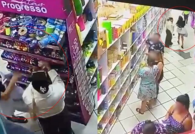 'Dona Mucura' e 'Cunhã Carapanã' são flagradas roubando em loja do Centro de Manaus; veja vídeo
