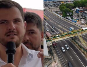 De cara nova: Prefeito Renato Junior libera passarela do Santos Dumont após reconstrução; veja vídeo