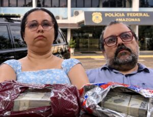Exclusivo: PF prende empresários com mais de R$ 1,6 milhão escondidos em caixas de cerveja e salgadinhos em Manaus