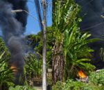 Incêndio atinge área próxima a residências e assusta moradores no Jorge Teixeira; veja vídeos