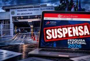 Desafiando o Judiciário, Portal O Poder divulga pesquisa da Pontual que estava suspensa pela Justiça e TRE-AM fixa multa de R$ 100 mil por hora