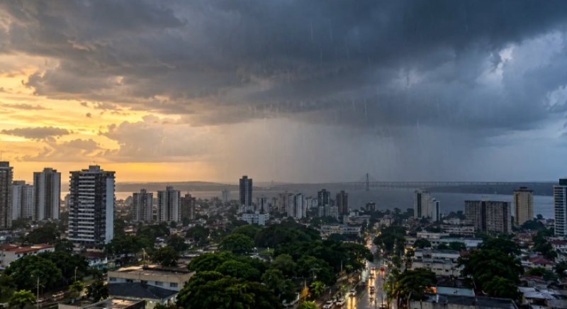 Manaus terá domingo de calor, sol forte e possibilidade de chuva rápida