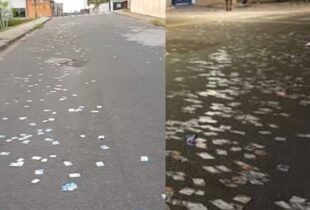 "Mais uma ano de eleições...": ruas de Manaus amanhecem poluídas com santinhos jogados no chão; vídeo