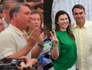 “Espero que os brasileiros possam sair de casa para mudar o país pra melhor”, diz Flávio Bolsonaro ao lado da esposa após votar no RJ; veja vídeo
