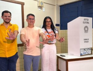 "Eu quero ser Governador para fazer Justiça Social", destaca David Almeida durante votação em Manaus; veja vídeo