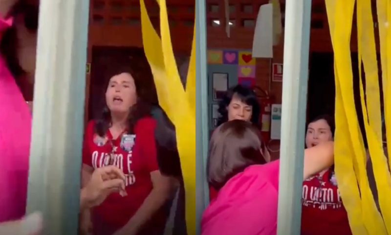 Michelle Bolsonaro é atacada por petista durante votação: “Eu te odeio no inferno!”; veja vídeo