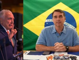 Michel Temer anuncia apoio a Flávio Bolsonaro no 2º turno
