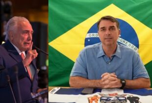 Michel Temer anuncia apoio a Flávio Bolsonaro no 2º turno