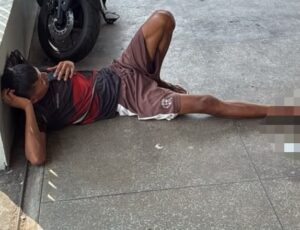 Homem ferido é deixado em frente a SPA e família relata falta de atendimento por falta de RG