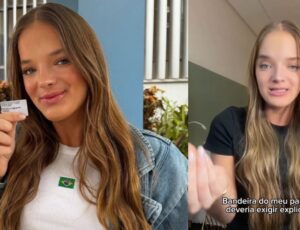 Rafaella Justus se pronuncia contra cyberbullying após ser atacada votar usando a bandeira do Brasil; veja vídeo