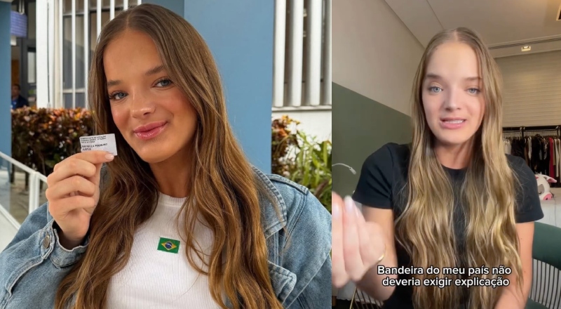Rafaella Justus se pronuncia contra cyberbullying após ser atacada por votar usando a bandeira do Brasil; veja vídeo