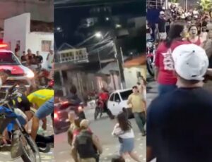 "Tudo por causa de política": briga entre apoiadores de Lula e Flávio termina com comerciante baleado; veja vídeo