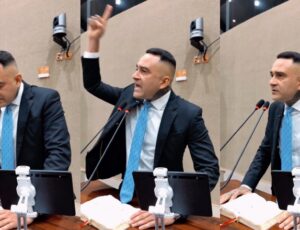 Sargento Salazar exalta o nome de Deus e lê os Salmos da Bíblia na tribuna: "Deus é amor e também é Justiça!"; vídeo