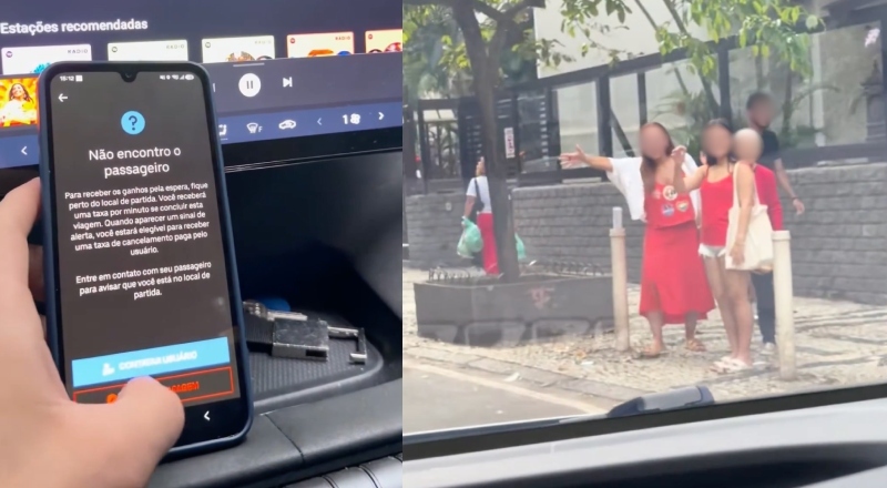Motorista de aplicativo cancela corrida ao ver que passageiros eram petistas: “Cadê o Lula pra te levar?”; veja vídeo