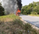 Urgente: incêndio de grandes proporções atinge caminhão na AM-010; veja vídeo