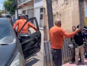 Confusão grande: motorista tenta fugir após acidente, é perseguido e agredido por motociclistas no Coroado; veja vídeo