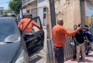 Confusão grande: motorista tenta fugir após acidente, é perseguido e agredido por motociclistas no Coroado; veja vídeo
