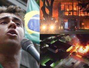 Nikolas Ferreira vai processar petistas que mentiram sobre incêndio em universidade ser "provocado por bolsonaristas"; vídeo
