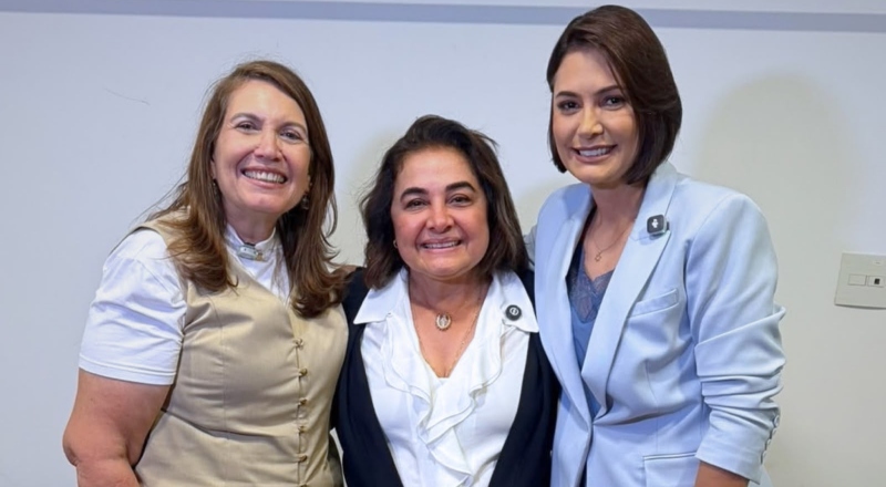 Michelle Bolsonaro e Bia Kicis declaram apoio eleitoral a Maria do Carmo; veja vídeo