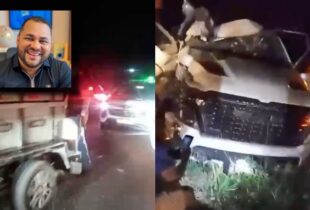 Prefeito do interior sofre grave acidente de carro na estrada; veja vídeo