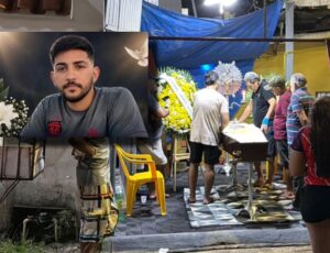 Dor, lágrimas e pedidos de justiça marcam velório de Henrique ‘Balão’ no bairro Alvorada, em Manaus; veja vídeo