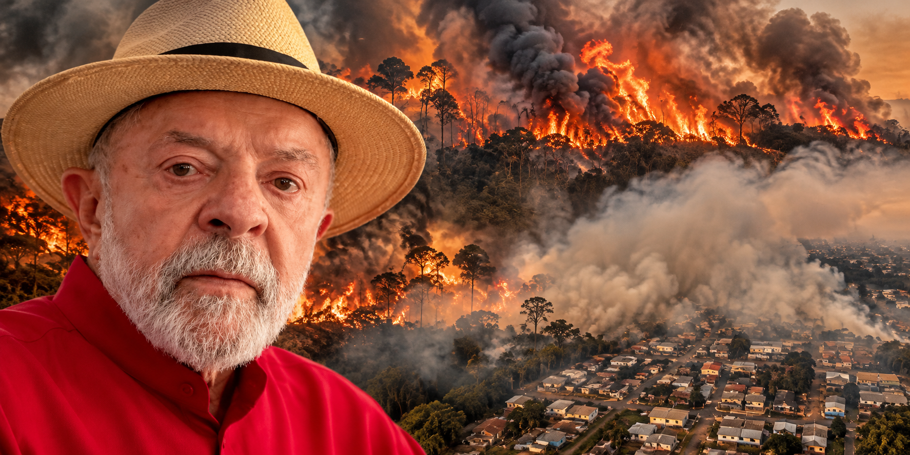 Milagre eleitoral: depois de ver o Amazonas virar cinzas, Lula finalmente lembra que a floresta precisa de ajuda; veja vídeo