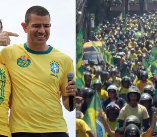 Douglas Ruas é declarado governador eleito no RJ e Flávio Bolsonaro comemora com motociata da vitória; veja vídeo