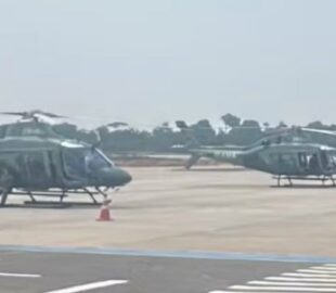 Finalmente: primeiros helicópteros para combater queimadas no Amazonas chegam a Manaus