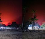 Noite de céu vermelho: Incêndio ameaça comunidade de Novo Remanso em Itacoatiara; moradores pedem socorro; veja vídeo