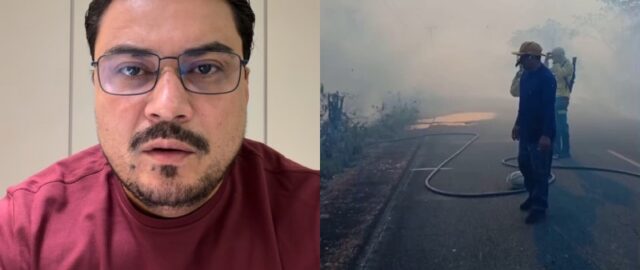 Prefeito José Thomé recebe da Potássio do Brasil mais três caminhões-pipa para combater queimadas e atender aldeias indígenas em Autazes