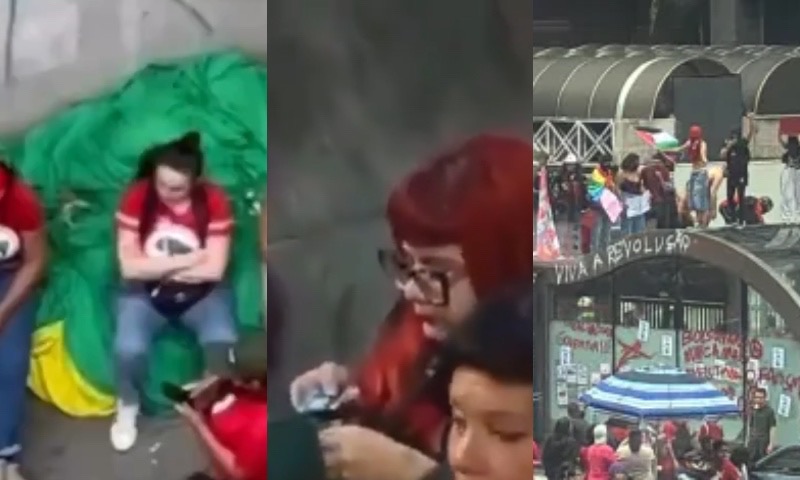 “Até pó rolou!”: vídeos mostram sujeira, pichações e depredação durante ato pró-Lula na Paulista