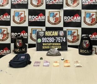 Rocam apreende drogas durante operação no Beco da Bomba, na Zona Sul de Manaus; veja vídeo