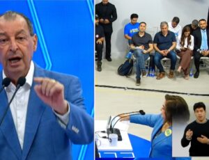 Omar Aziz surta ao vivo durante debate e manda assessoria de Maria do Carmo "tomar no cu"; veja vídeo