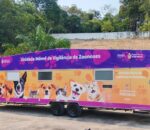 Unidade móvel Caramelo da prefeitura inicia cirurgias de cães e gatos no bairro São José Operário