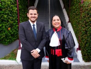 Prefeito Renato Junior prestigia recondução da procuradora-geral Leda Mara ao comando do MP-AM e destaca importância do diálogo entre os poderes