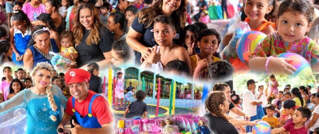 Sorrisos e solidariedade: Cileide Moussallem realiza ação solidária e leva alegria, brinquedos e diversão a crianças de comunidade em Manaus
