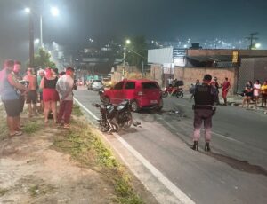Noite de tr4gédia em Manaus: sequência de colisões na Avenida Margarita termina com motociclista m0rto; veja imagens