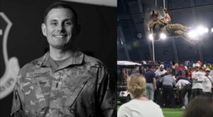 Tragédia: Sargento da Força Aérea dos EUA morre após queda de 45 metros em estádio lotado durante demostração de rapel; vídeo